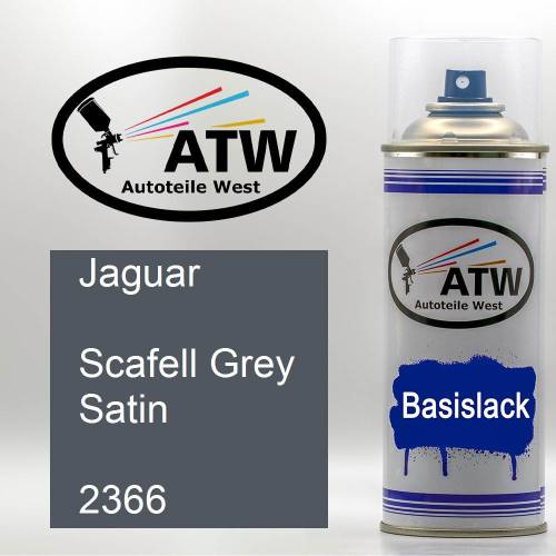 Jaguar, Scafell Grey Satin, 2366: 400ml Sprühdose, von ATW Autoteile West.